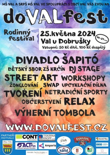 doVALfest 2024 - Rodinný fstival, 25.května 2024