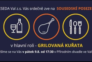 Sousedské posezení - grilovaná kuřata 