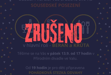 Zrušeno : Sousedské posezení a pohádková stezka odvahy