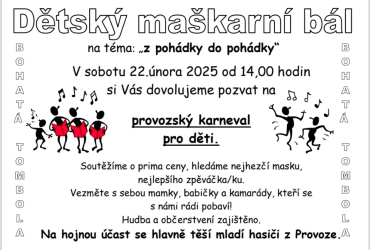 Provozský karneval pro děti 