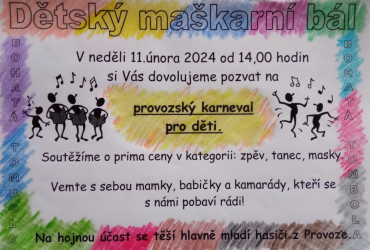 Dětský maškarní bál, Provoz