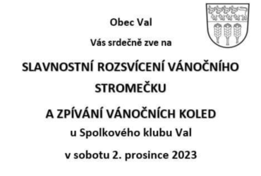 Rozsvícení vánočního stromečku, Mikuláš, zpívání